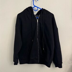 Black Zip Up Hoodie